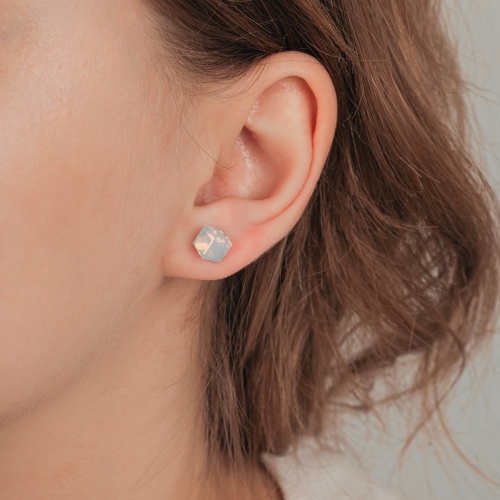 Пусеты Fiore Luna  White, SWE2127/2 W G фото 4